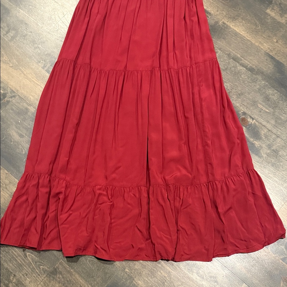 Old Navy Red Womens Peasant Dress - Picture 4 of 5
